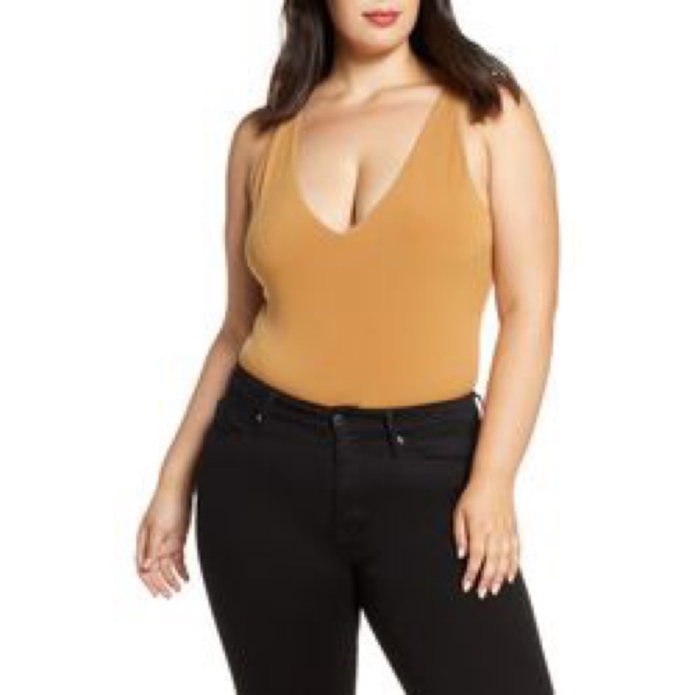 Leith Double V sleeveless‎ Body suit size 1X